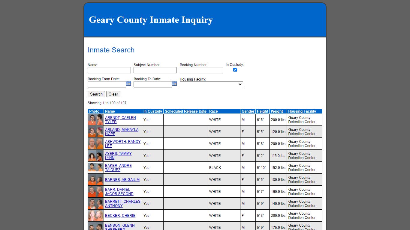 Inmate Search - yourgov.jcks.com